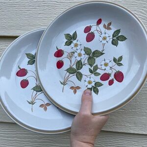 🍓Strawberry & Cream Sheffield Plates